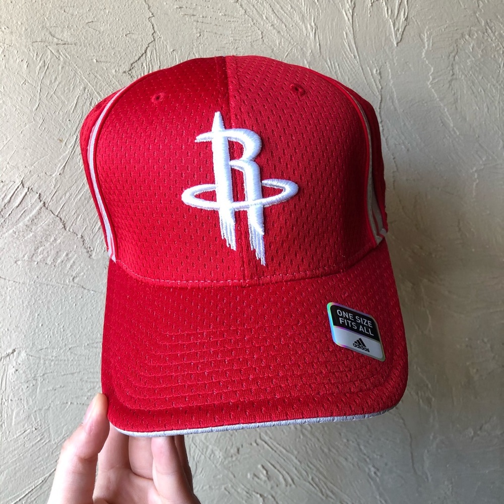 Houston Rockets NBA Adidas Merch Fitted Hat